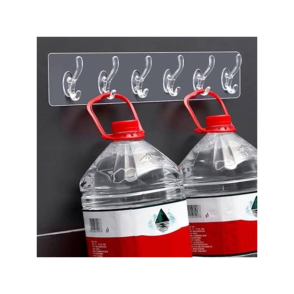 آویز لباس چسبی 6 شاخه (مواد نو )کیفیت:عالی