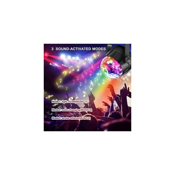 رقص نور  پایه دار چرخشی مدل LED Party کیفیت محصول:tripleA+
